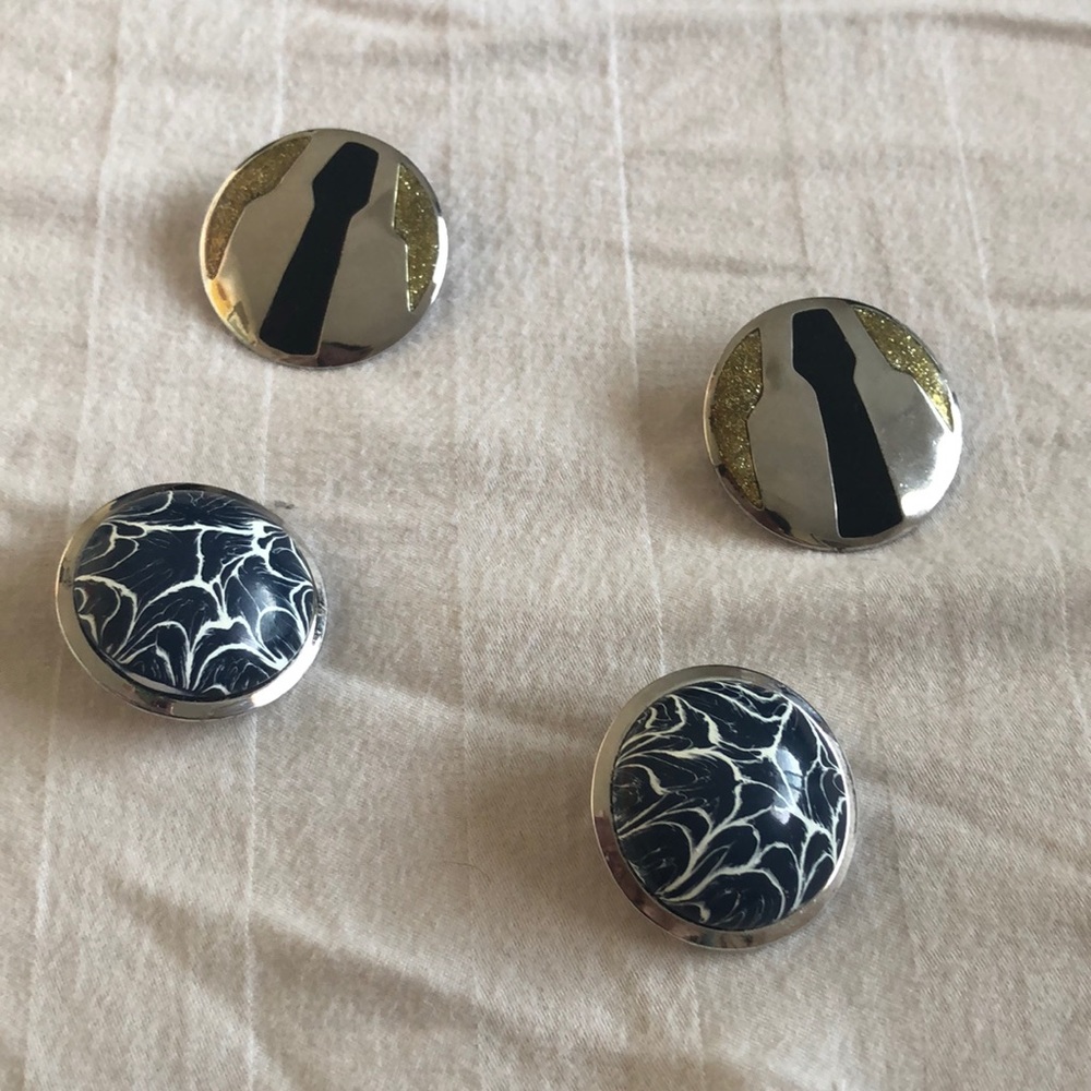 Two pair vintage earrings